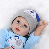 Max 22" Baby Doll with Blanket Silicone Body Adorable Lifelike Toddler Baby Doll