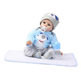 Max 22" Baby Doll with Blanket Silicone Body Adorable Lifelike Toddler Baby Doll