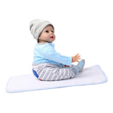 Max 22" Baby Doll with Blanket Silicone Body Adorable Lifelike Toddler Baby Doll