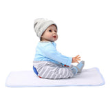 Max 22" Baby Doll with Blanket Silicone Body Adorable Lifelike Toddler Baby Doll