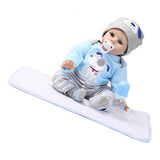 Max 22" Baby Doll with Blanket Silicone Body Adorable Lifelike Toddler Baby Doll