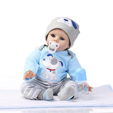 Max 22" Baby Doll with Blanket Silicone Body Adorable Lifelike Toddler Baby Doll