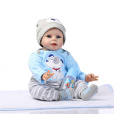 Max 22" Baby Doll with Blanket Silicone Body Adorable Lifelike Toddler Baby Doll