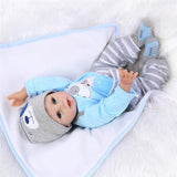 Max 22" Baby Doll with Blanket Silicone Body Adorable Lifelike Toddler Baby Doll