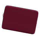 13 inch Tablet Laptop Sleeve Case Bag Cover Zipper Pouch For iPad Wine Red