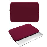 Max Universal Soft Tablet Laptop Liner Sleeve Pouch Bag 15.6" Wine Red