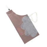 Maxbell Striped Kitchen Apron Bib for Cooking Adult Women and Men Waterproof Coffee