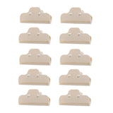 Maxbell 10 Pcs Food Bread Storage Clip Household Snack Sealing Bag Clips 4inch Beige