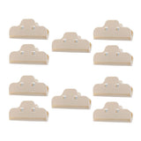 Maxbell 10 Pcs Food Bread Storage Clip Household Snack Sealing Bag Clips 4inch Beige