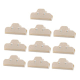 Maxbell 10 Pcs Food Bread Storage Clip Household Snack Sealing Bag Clips 4inch Beige