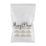 Maxbell 10 Pcs Food Bread Storage Clip Household Snack Sealing Bag Clips 4inch Beige
