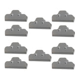 Maxbell 10 Pcs Food Bread Storage Clip Household Snack Sealing Bag Clips 4inch Gray