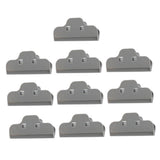 Maxbell 10 Pcs Food Bread Storage Clip Household Snack Sealing Bag Clips 4inch Gray