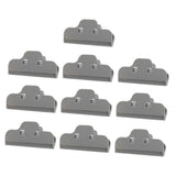 Maxbell 10 Pcs Food Bread Storage Clip Household Snack Sealing Bag Clips 4inch Gray