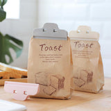 Maxbell 10 Pcs Food Bread Storage Clip Household Snack Sealing Bag Clips 4inch Gray