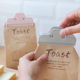 Maxbell 10 Pcs Food Bread Storage Clip Household Snack Sealing Bag Clips 4inch Gray