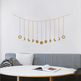 Maxbell Hanging Pendant Lunar Moon Phase Chain Photo Background Chain