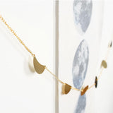 Maxbell Hanging Ornaments Banner Moon Lunar Changing cycle Garland f/Festival Party
