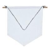 Maxbell Pin Wall Display Banner Lapel Badge Flag Canvas Wall Banner White