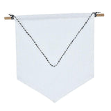 Maxbell Pin Wall Display Banner Lapel Badge Flag Canvas Wall Banner White