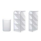 Maxbell Plastic Desktop Stationary Organizer Paint Markers Pen Holder Rack White