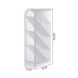 Maxbell Plastic Desktop Stationary Organizer Paint Markers Pen Holder Rack White