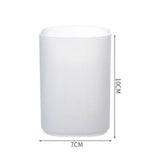 Maxbell Plastic Desktop Stationary Organizer Paint Markers Pen Holder Rack White