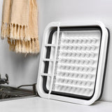 Maxbell Collapsible Dish Drainer Dish Drying Rack Portable Dinnerware Organizer