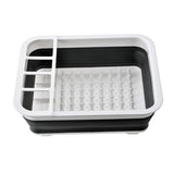 Maxbell Collapsible Dish Drainer Dish Drying Rack Portable Dinnerware Organizer