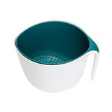 Maxbell Kitchen Fruit Vegetables Strainer Washing Basket Storage Salad White Blue