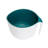 Maxbell Kitchen Fruit Vegetables Strainer Washing Basket Storage Salad White Blue