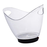 Maxbell LED Luminous Ice Bucket Beer Wine Whisky Cooler Barrel 2L for Club Bar Party