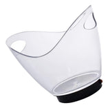 Maxbell LED Luminous Ice Bucket Beer Wine Whisky Cooler Barrel 2L for Club Bar Party