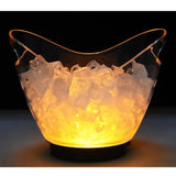 Maxbell LED Luminous Ice Bucket Beer Wine Whisky Cooler Barrel 2L for Club Bar Party