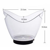 Maxbell LED Luminous Ice Bucket Beer Wine Whisky Cooler Barrel 2L for Club Bar Party