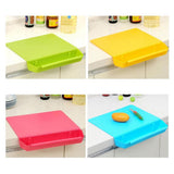 Maxbell Cutting Chopping Board with Trough Storage Case Detachable Non-Slip Blue