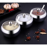 Maxbell Stainless Steel Seasoning Spice Condiment Bottle Salt Pepper Jars 560ml