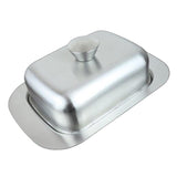 Maxbell Stainless Steel Butter Dish Serving Tray stainless steel  with lid Style01