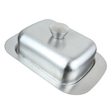 Maxbell Stainless Steel Butter Dish Serving Tray stainless steel  with lid Style01