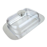 Maxbell Stainless Steel Butter Dish Serving Tray stainless steel  with lid Style02