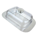 Maxbell Stainless Steel Butter Dish Serving Tray stainless steel  with lid Style02