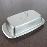 Maxbell Stainless Steel Butter Dish Serving Tray stainless steel  with lid Style03