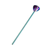 Maxbell Cocktail Bar Mixing Spoon Straws Bartender Tool Long Handle 21.5cm Colorful