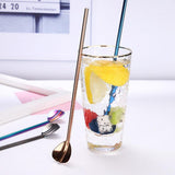 Maxbell Cocktail Bar Mixing Spoon Straws Bartender Tool Long Handle 21.5cm Colorful