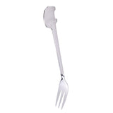 Maxbell Stainless Steel Utensils Coffee Tea Dessert Spoon Fork Silver Fork