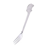 Maxbell Stainless Steel Utensils Coffee Tea Dessert Spoon Fork Silver Fork
