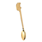 Maxbell Stainless Steel Utensils Coffee Tea Dessert Spoon Fork Golden Spoon