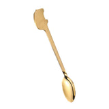 Maxbell Stainless Steel Utensils Coffee Tea Dessert Spoon Fork Golden Spoon