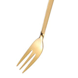 Maxbell Stainless Steel Utensils Coffee Tea Dessert Spoon Fork Golden Fork
