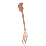 Maxbell Stainless Steel Utensils Coffee Tea Dessert Spoon Fork Rose Gold Fork